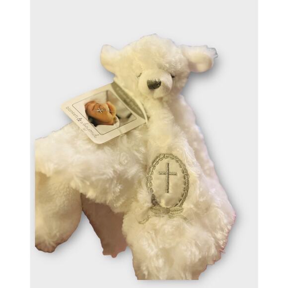 Blankets Beyond Security Blanket Bear White Silver Cross Baby Lovey - Picture 5 of 5